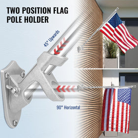 Rosflagus Jetlifee aluminum-bracket provides sturdy rust-free support.