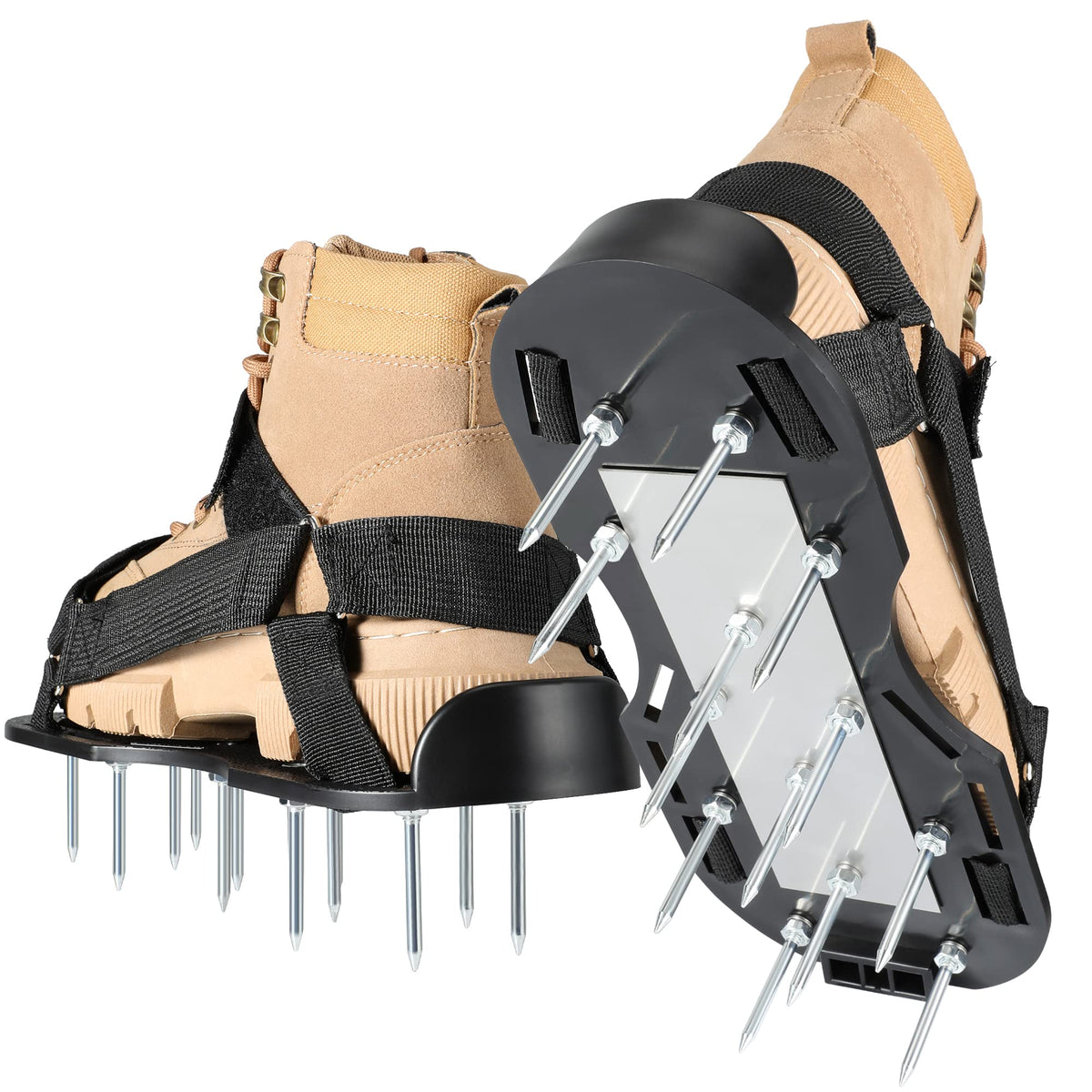ROSGEL lawn aerator shoes with 26 spikes for deeper lawn aeration