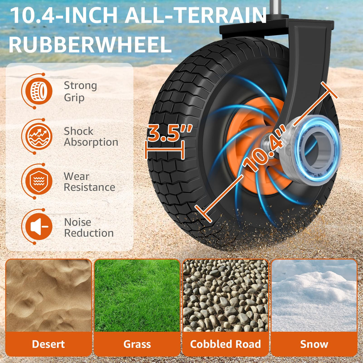 ROSONG Heavy-duty steel frame and tear-resistant 600D Oxford fabric endure outdoor use.
