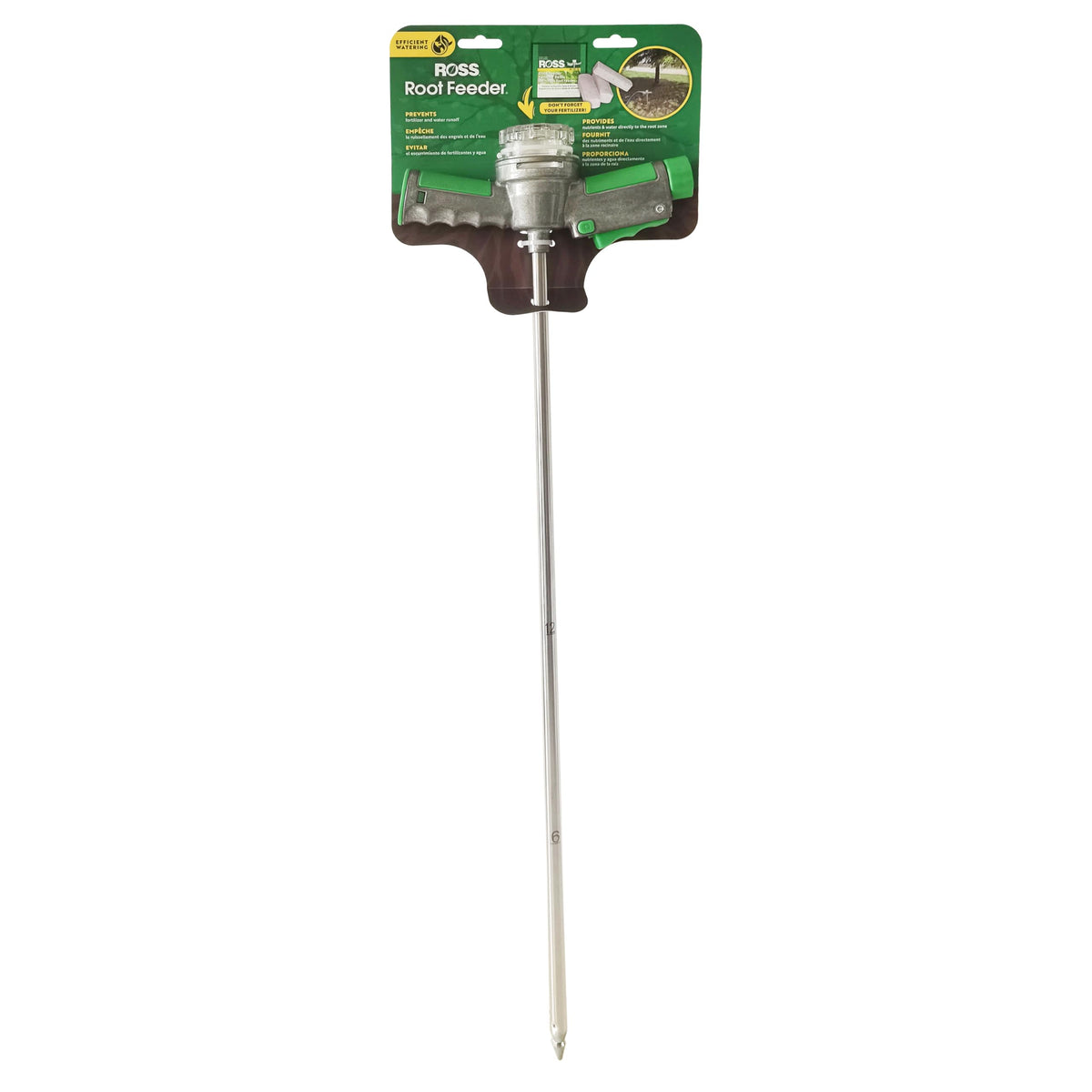 Ross Root Feeder inline fertilizer dispenser focuses nutrients at the root zone for healthier growth.