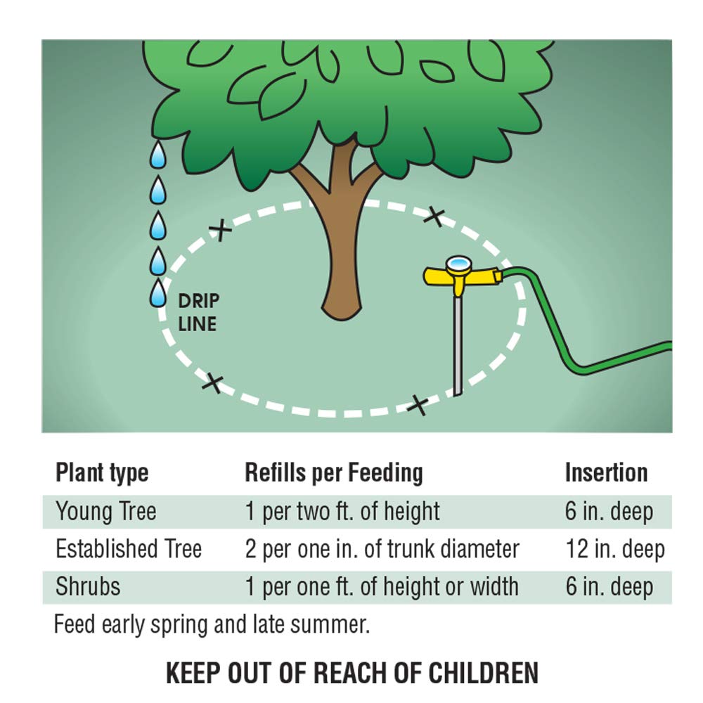 Ross Root Feeder Refills 25-10-10 label for root nourishment