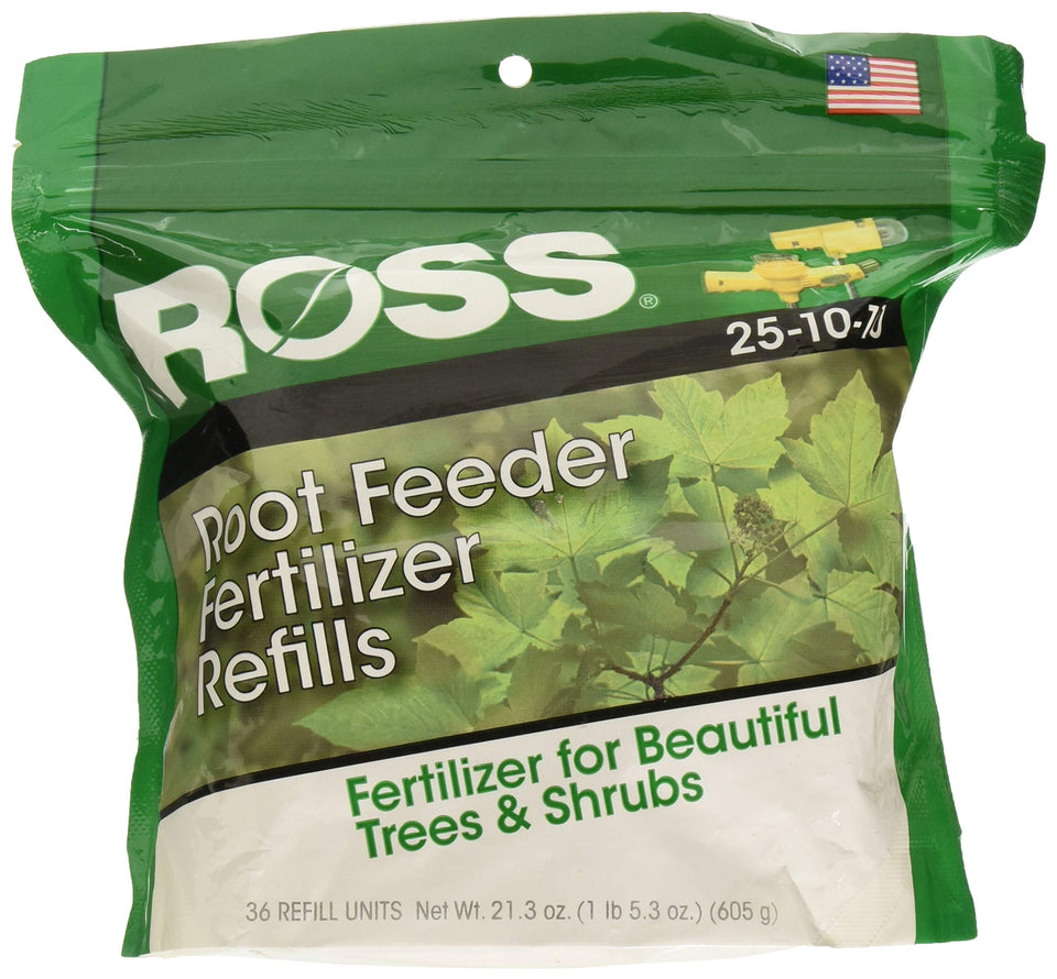 Ross Root Feeder Refills 36-pack box ready for easy root feeding