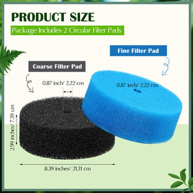 Rossesay fine pond filter pad traps tiny particles for pristine fountain water.