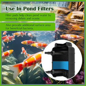 Rossesay vacuum-packaged pond filter pad stays clean until installation.