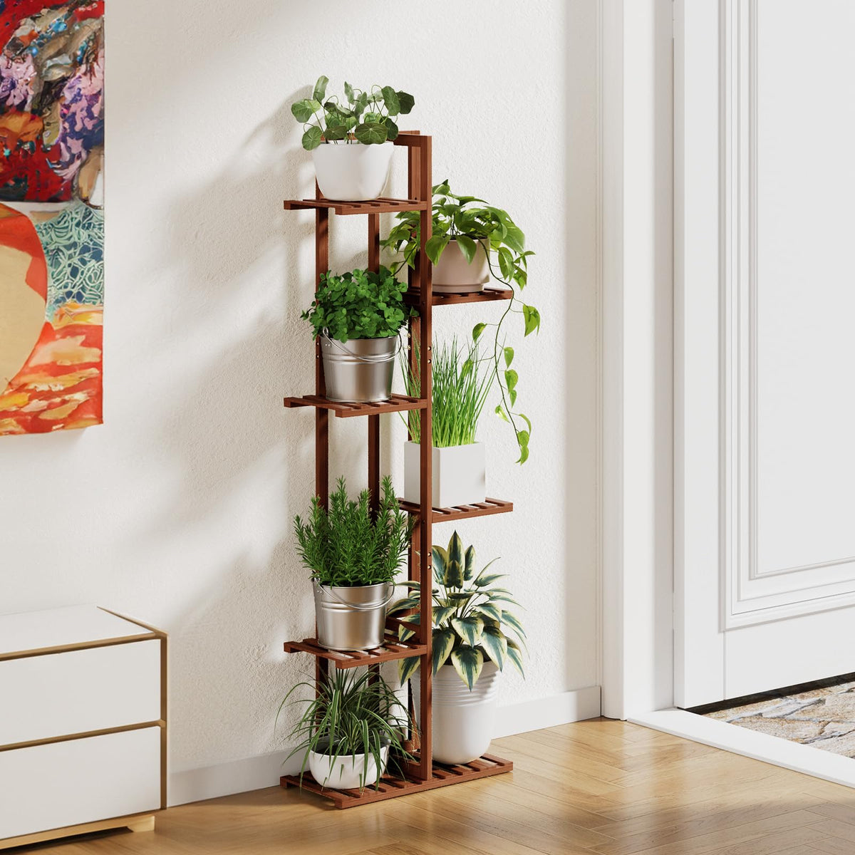 ROSSNY bamboo construction detail highlights natural, durable material for long indoor use.