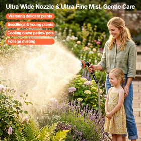 Rosy Earth leak-proof connection provides a secure seal with standard hoses.