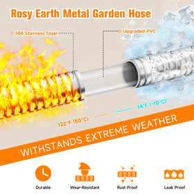 Rosy Earth hose inner diameter 3/8 inch supports steady water flow