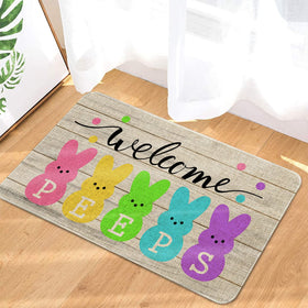 Roszwtit Easter Door Mat features a welcoming bunny design for Easter decor.