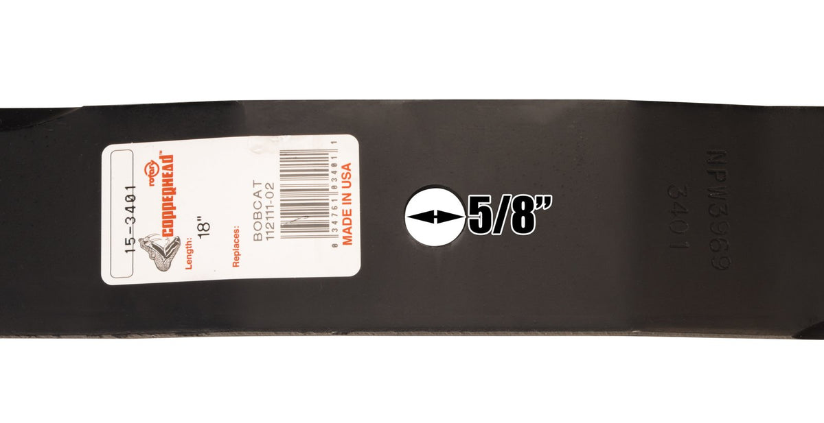 Compatibility chart showing 36, 52, 54-inch deck options for Rotary 3401 blades