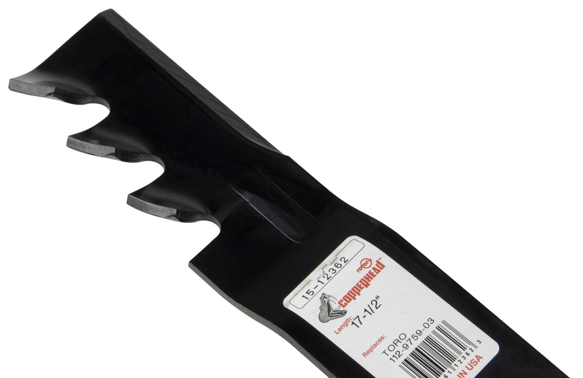 Durable Copperhead blades deliver consistent cutting performance over time.