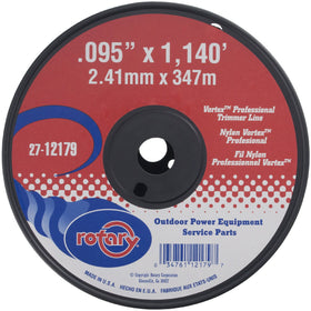 Rotary Vortex Trimmer Line 0.095 image demonstrates durable line for tough weeds.
