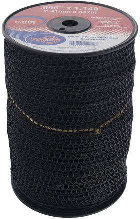 Rotary Vortex Trimmer Line 1140' spool image highlights long-lasting trimming use.