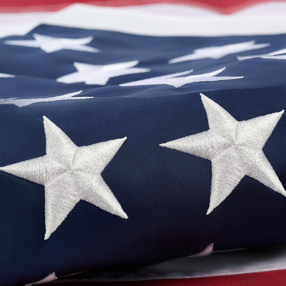 ROTERDON American flag outdoor 3x5 with brass grommets for durable porch display.