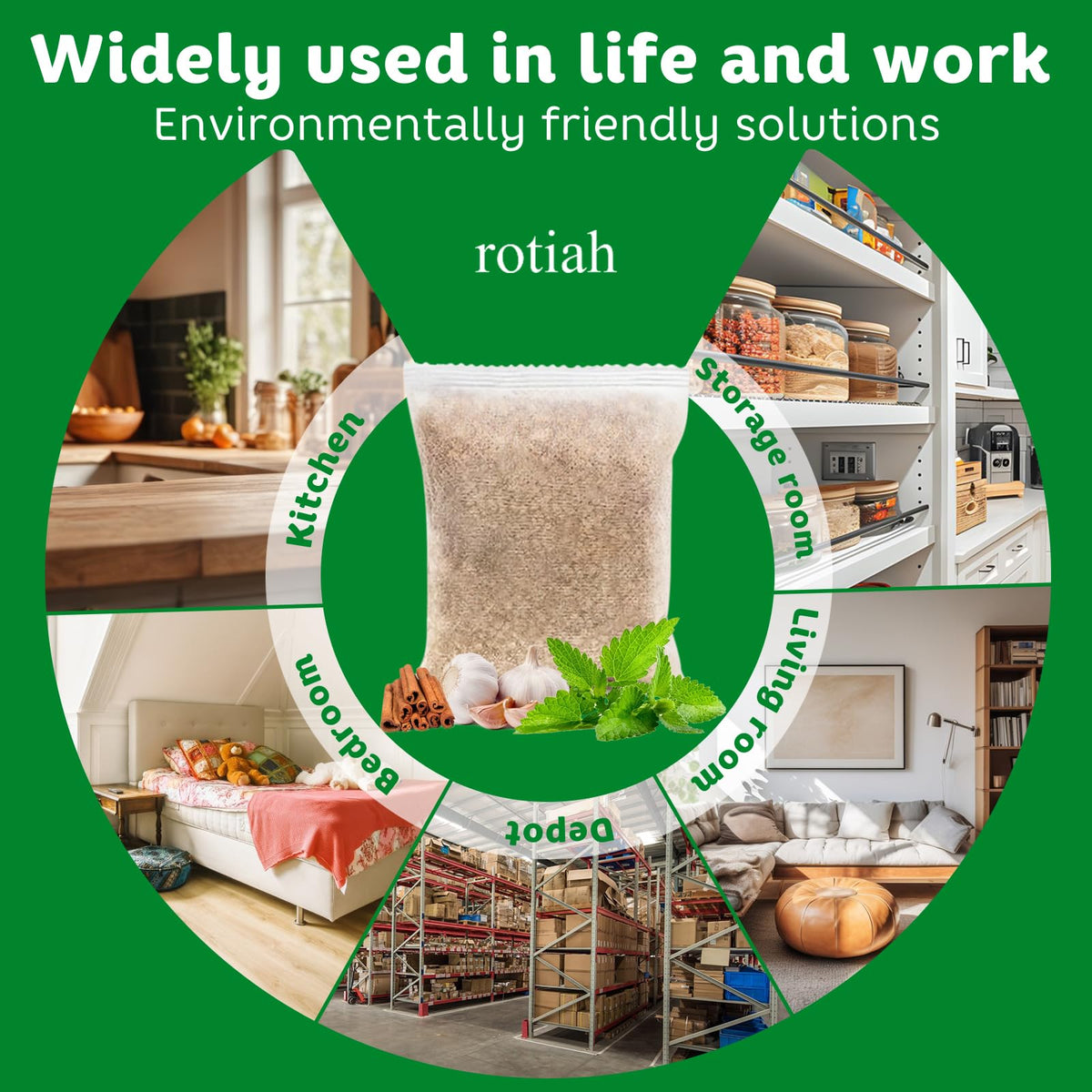 ROTIAH easy setup with mesh bag for rodent hotspots around the home.