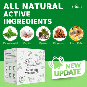 ROTIAH peppermint-oil mesh bag for rodents provides safe home deterrence.