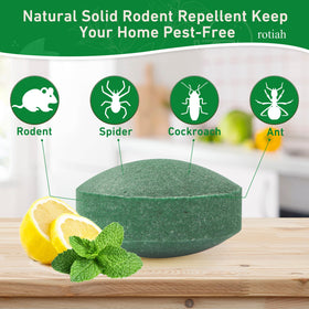 Mint-scented mesh bag illustrates easy, non-toxic rodent control