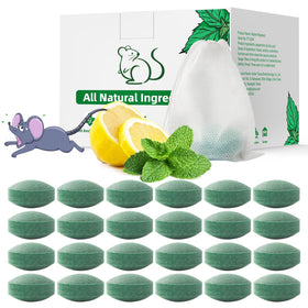 ROTIAH pest rodent repellent 24-pack packaging shows humane deterrent solution for homes
