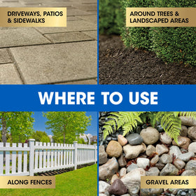 Crack and crevice treatment on driveways and sidewalks