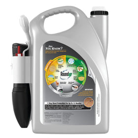 Roundup Comfort Wand demonstrates easy, one-touch spray action.
