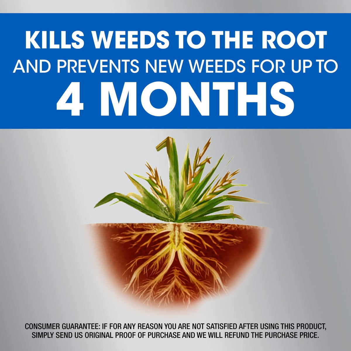 Four month preventive barrier helps reduce future weed growth