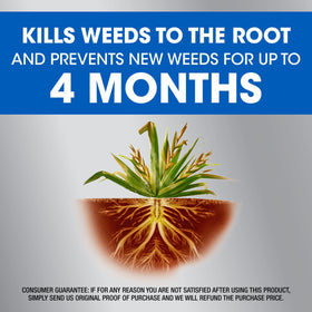 Four month preventive barrier helps reduce future weed growth