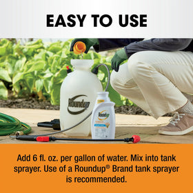 Concentrate makes up to five gallons of spray