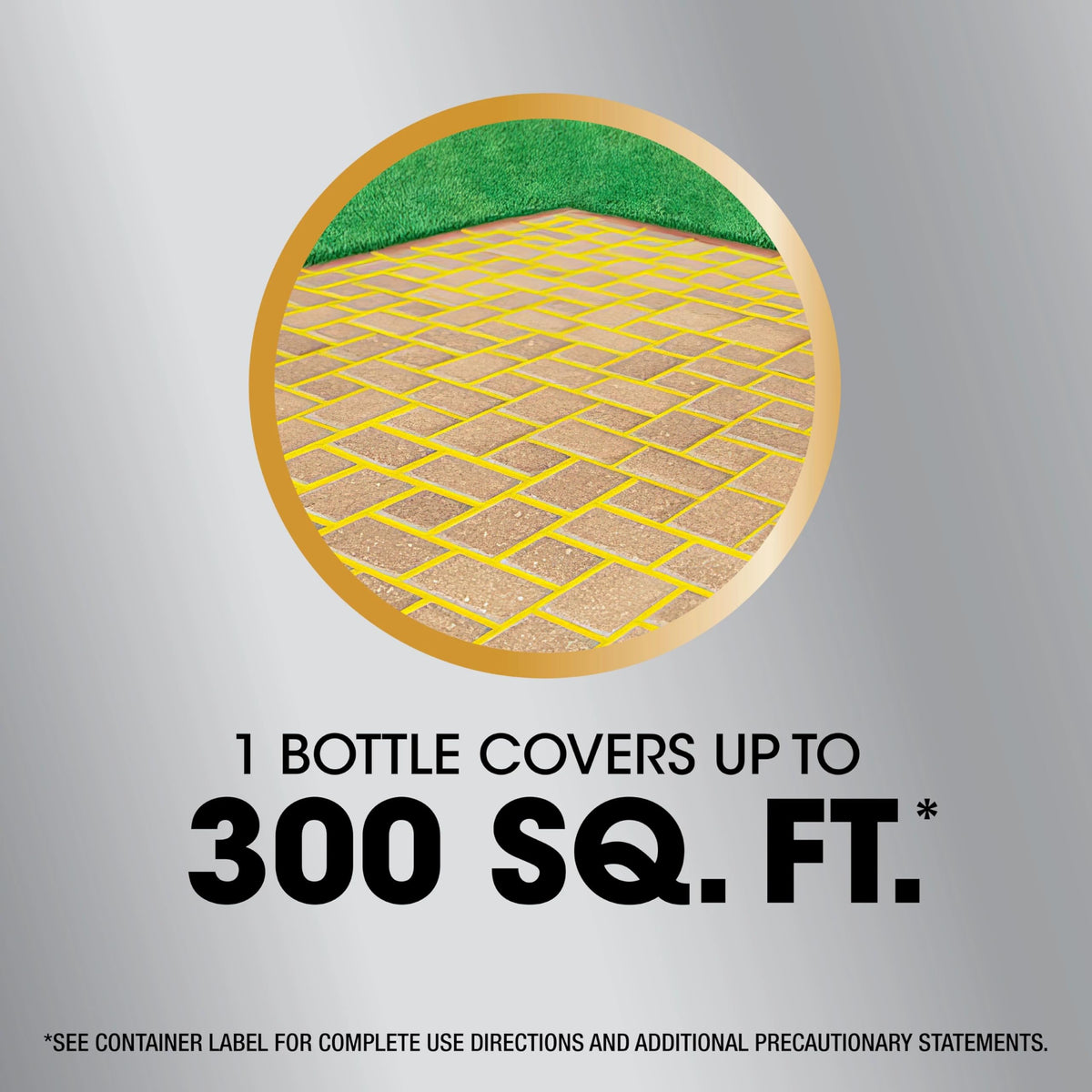 Roundup product panel emphasizes time-saving, hands-free spraying.