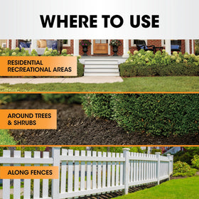 Rainproof formula dries in about 30 minutes for quick area protection
