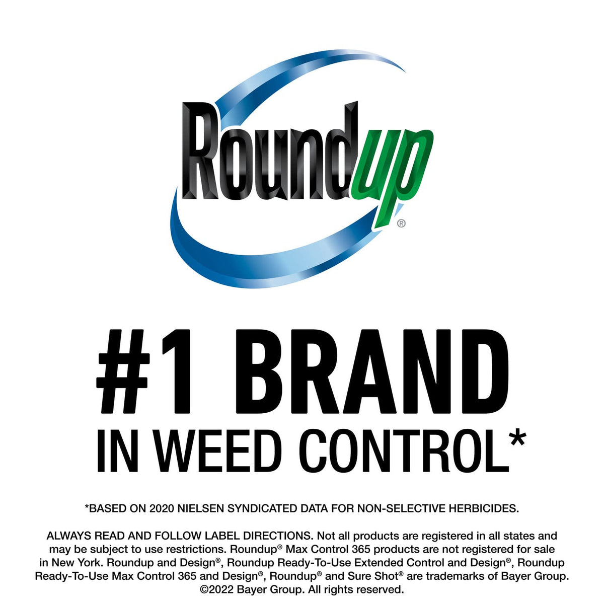 Built-in applicator on Roundup Weed Barrier Granules ensures even coverage around trees.