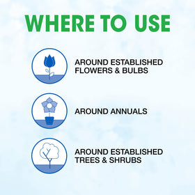 Water activates Roundup Weed Barrier Granules after spreading for bonding with soil.