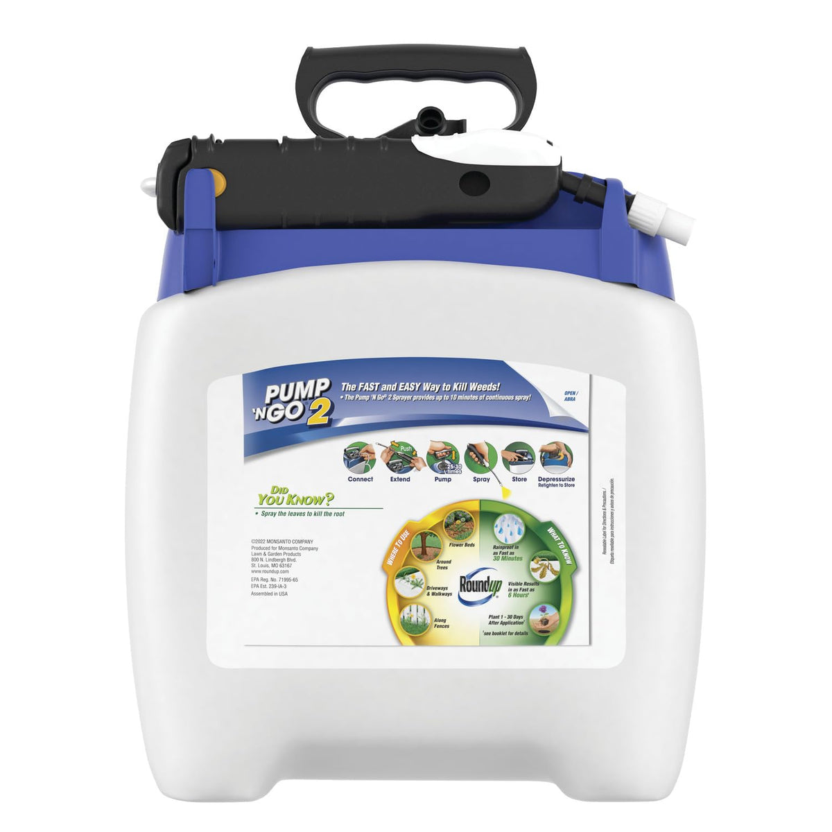 Roundup Weed Killer4 extendable wand for easy root-level treatment