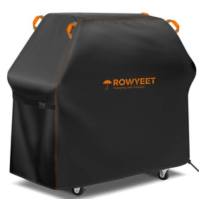 ROWYEET grill cover with universal fit protects Weber and Nexgrill from sun and rain