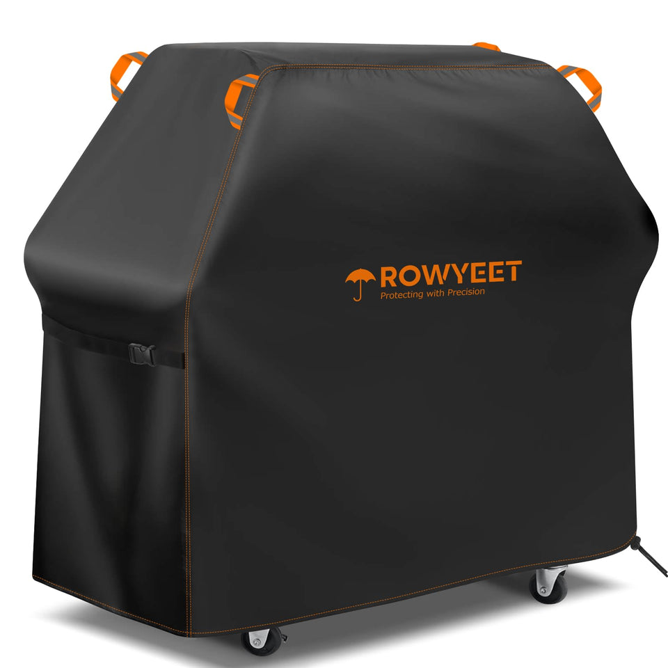 ROWYEET grill cover offers universal fit for 53-58 inch grills with weatherproof protection