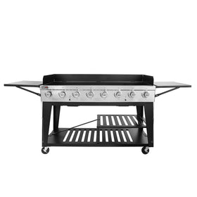 Royal Gourmet 8-Burner Grill top view showing spacious cooking surface for gatherings