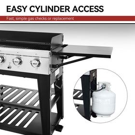 Royal Gourmet black outdoor finish suitable for patios