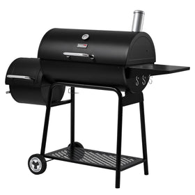 Royal Gourmet CC1830M barrel grill outside view for backyard gatherings.