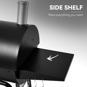 Royal Gourmet CC1830M detachable smoker grate adds versatile grilling options.