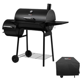 Royal Gourmet CC1830SC charcoal grill offset smoker ideal for backyard cooking versatility