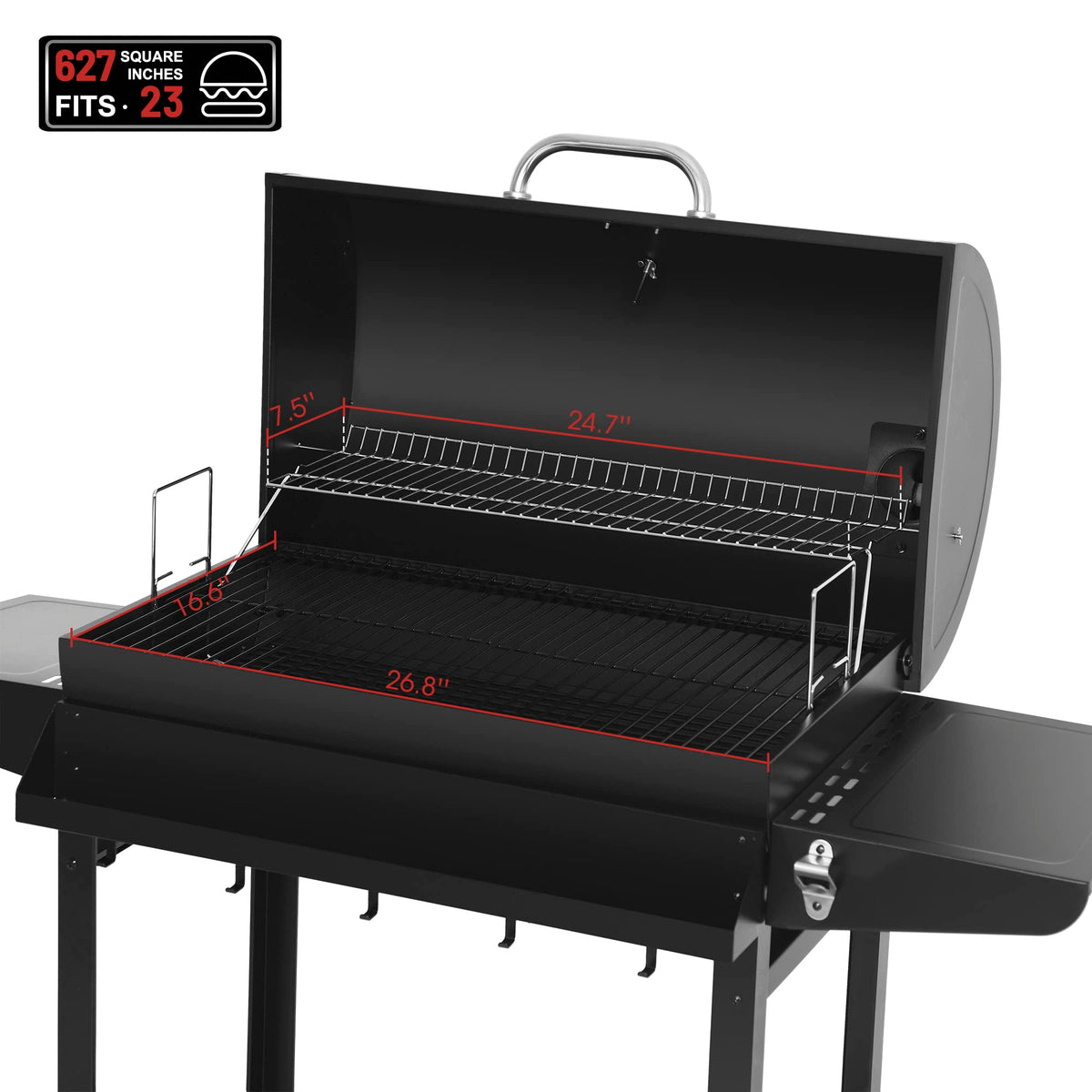 Royal Gourmet CC1830T adjustable charcoal pan for precise heat control