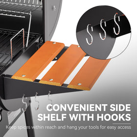 Royal Gourmet CC1830W warming rack keeping buns and sides warm