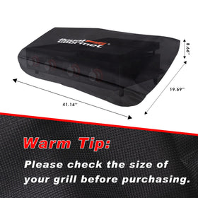 Royal Gourmet CR4002T cover, back view stays secure in wind