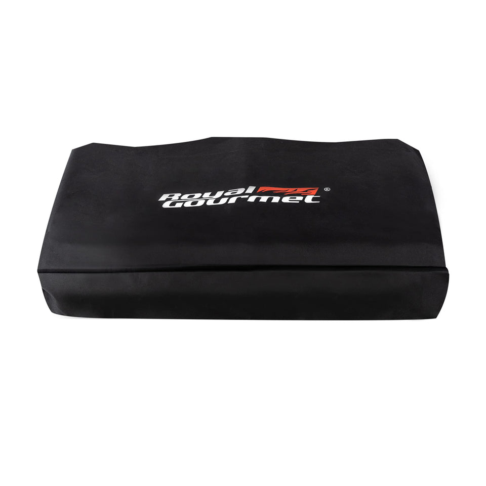 Royal Gourmet CR4002T cover, front view shields grill from rain and sun