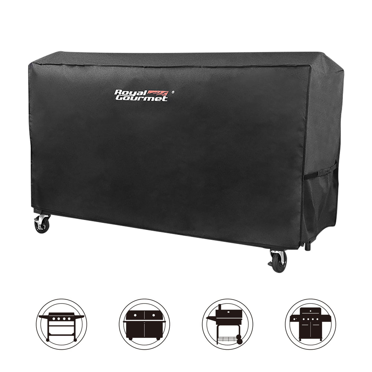 Royal Gourmet CR6008 water-resistant coating repels moisture and debris.