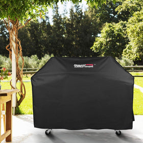 Royal Gourmet CR6412 cover with side straps prevents wind displacement.