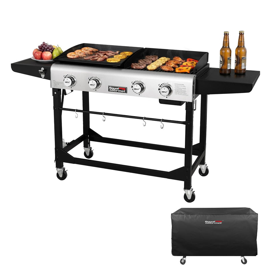 Royal Gourmet GD401C full setup for versatile outdoor cooking