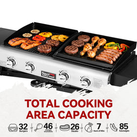 Royal Gourmet GD401C removable oil management for easy cleanup