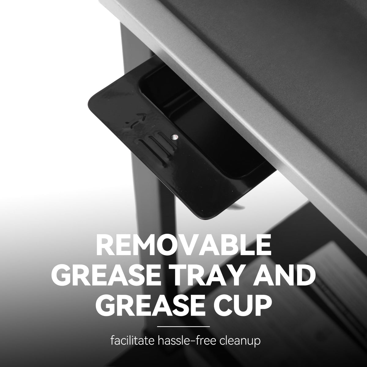 Royal Gourmet durable wheels enable easy mobility across the patio.