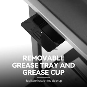 Royal Gourmet durable wheels enable easy mobility across the patio.