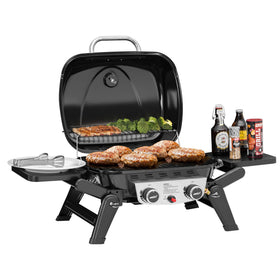 Royal Gourmet GT2005 foldable legs provide stable grilling on uneven ground.