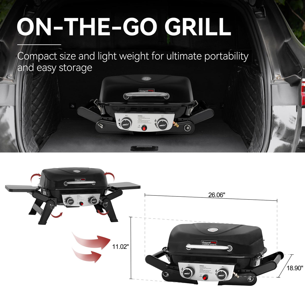 100 sq in warming rack keeps cooked items warm on the GT2005.